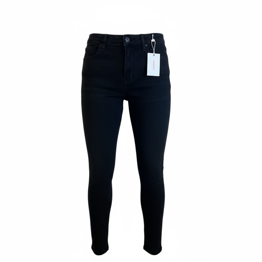 Good American  Good Waist Crop Jeans NWT Black Womens Size 6/28